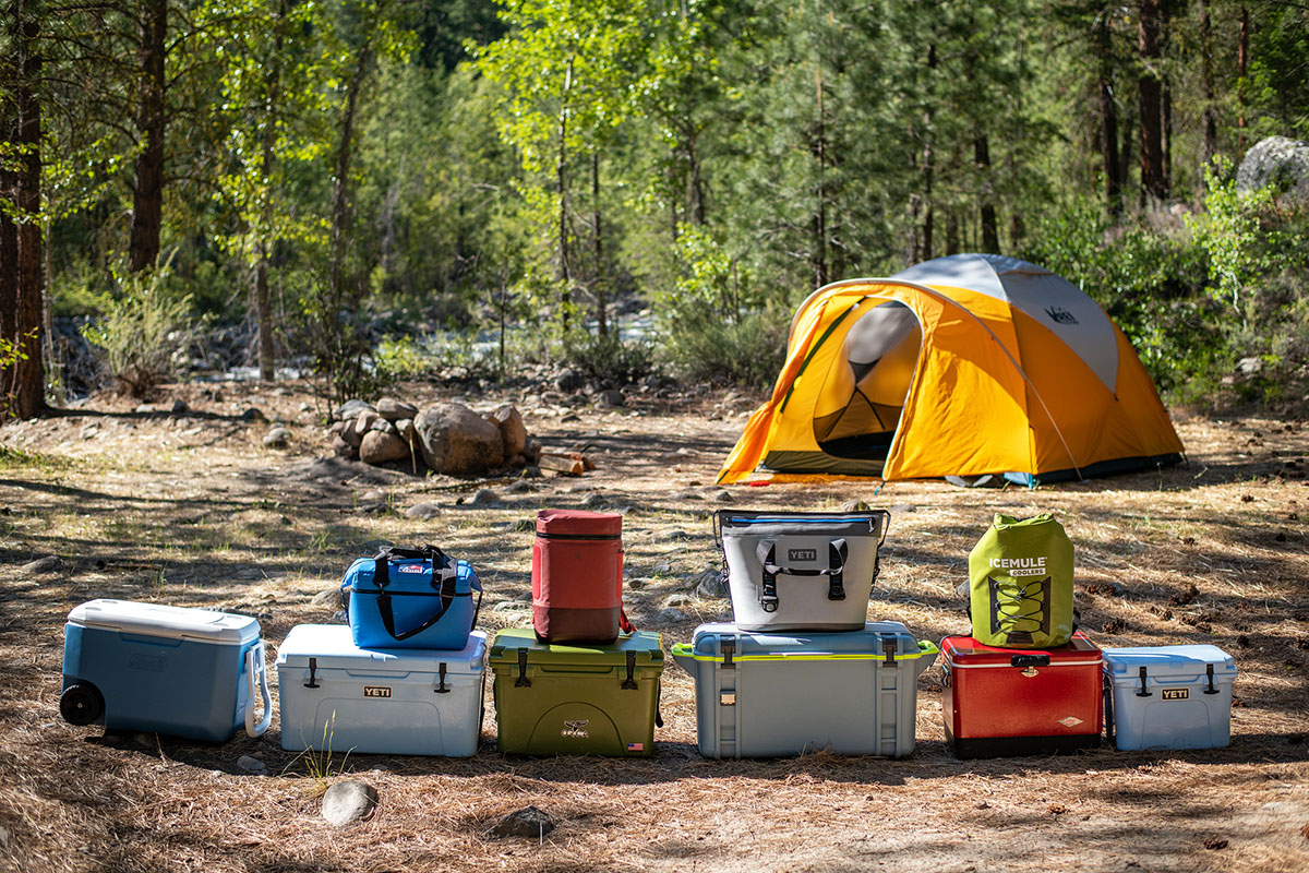 Car best sale camping cooler